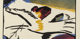 Vasily Kandinsky. Lyrical (Lyrisches)  (plate, folio 9) from Kl&auml;nge (Sounds). (1913)