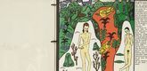 Oskar Kokoschka. The Girl Li and I (Das M&auml;dchen Li und ich) (in-text plate, folio 10) from Die tr&auml;umenden Knaben (The Dreaming Boys). 1917 (executed 1907-08)
