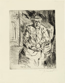 Lovis Corinth. My Mother-in-Law (Ma belle m&egrave;re) from the portfolio At the Corinthians (Bei den Corinthern). (1919)