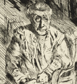 Lovis Corinth. My Mother-in-Law (Ma belle m&egrave;re) from the portfolio At the Corinthians (Bei den Corinthern). (1919)