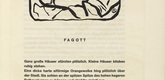 Vasily Kandinsky. Vignette next to "Bassoon" (Vignette bei "Fagott") (headpiece, folio 10) from Kl&auml;nge (Sounds). (1913)