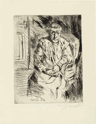 Lovis Corinth. My Mother-in-Law (Ma belle m&egrave;re) from the portfolio At the Corinthians (Bei den Corinthern). (1919)