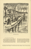 Oskar Nerlinger. Visit to the Military Hospital (Besuch im Lazarett) (headpiece, p. 158) from the periodical Kriegszeit. K&uuml;nstlerflugbl&auml;tter, vol. 1, no. 39 (12 May 1915). 1915