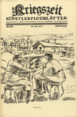 Wilhelm Wagner. Target Practice (Schie&szlig;&uuml;bung) (in-text plate, p. 159) from the periodical Kriegszeit. K&uuml;nstlerflugbl&auml;tter, vol. 1, no. 40 (27 May 1915). 1915