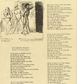 Max Slevogt. Three Ambushers (Drei Wegelagerer) (headpiece, p. 160) from the periodical Kriegszeit. K&uuml;nstlerflugbl&auml;tter, vol. 1, no. 40 (27 May 1915). 1915