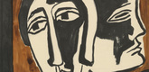 Karl Schmidt-Rottluff. Poster for the Deutscher K&uuml;nstlerbund Exhibition in Stuttgart. 1930