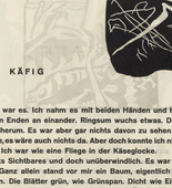 Vasily Kandinsky. Vignette next to "Cage" (Vignette bei "K&auml;fig") (headpiece, folio 15) from Kl&auml;nge (Sounds). (1913)