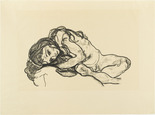 Egon Schiele. Girl (M&auml;dchen) from The Graphic Work of Egon Schiele (Das Graphische Werk von Egon Schiele). (1918, published 1922)