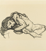 Egon Schiele. Girl (M&auml;dchen) from The Graphic Work of Egon Schiele (Das Graphische Werk von Egon Schiele). (1918, published 1922)