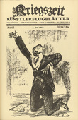 Ottomar Starke. d'Annunzio (in-text plate, p. 167) from the periodical Kriegszeit. K&uuml;nstlerflugbl&auml;tter, vol. 1, no. 42 (2 June 1915). 1915