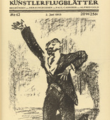 Ottomar Starke. d'Annunzio (in-text plate, p. 167) from the periodical Kriegszeit. K&uuml;nstlerflugbl&auml;tter, vol. 1, no. 42 (2 June 1915). 1915