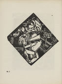 Karl Jacob Hirsch. Plate (number 2) from the periodical Der schwarze Turm, vol. 1, no. 4 (July 1919). 1919