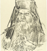 Oskar Kokoschka. His Beatitude Benedictos I Greek Orthodox Patriarch of Jerusalem (plate 3) from Jerusalem Faces. (1973-1974, executed 1973)