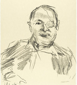 Oskar Kokoschka. Moshe Dyan Minister of Defense (plate 4) from Jerusalem Faces. (1973-1974, executed 1973)