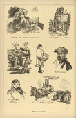 Friedrich Tischler. Sheet of Sketches from Menin (Skizzenblatt aus Menin) (plate, p. 176) from the periodical Kriegszeit. K&uuml;nstlerflugbl&auml;tter, vol. 1, no. 44 (17 June 1915). 1915