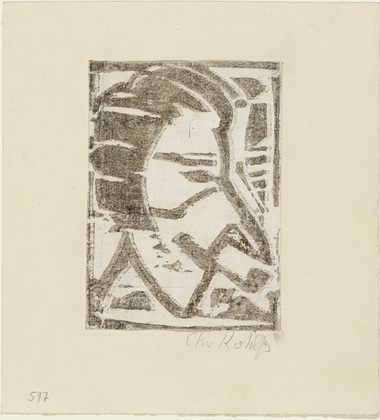 Christian Rohlfs. Man with Pipe (Mann mit Pfeife). (c. 1921-22)