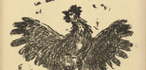 August Gaul. Chantecler (in-text plate, p. 183) from the periodical Kriegszeit. K&uuml;nstlerflugbl&auml;tter, vol. 1, no. 46 (1 July 1915). 1915