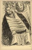Ernst Barlach. And If the World Were Full of Devils! (Und wenn die Welt voll Teufel w&auml;r!) (plate, p. 184) from the periodical Kriegszeit. K&uuml;nstlerflugbl&auml;tter, vol. 1, no. 46 (1 July 1915). 1915