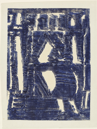 Christian Rohlfs. Man at the Front Door (Mann vor der Haust&uuml;r). (1921)