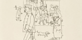 George Grosz. Matchseller and Patrol (Streichholzverk&auml;ufer und Doppelstreife) from In the Shadows (Im Schatten). (1920/21, published 1921)