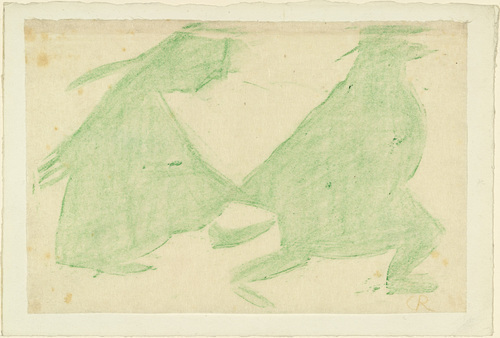 Christian Rohlfs. Promenade (Couple) [Spazierg&auml;nger (Ehepaar)]. (1921)