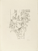 George Grosz. Pay Day (L&ouml;hnungstag) from In the Shadows (Im Schatten). (1920/21, published 1921)