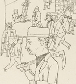George Grosz. Pay Day (L&ouml;hnungstag) from In the Shadows (Im Schatten). (1920/21, published 1921)