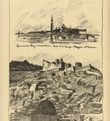 Helmuth Stockmann. War against Italy! (Krieg gegen Italien!) (plate, p. 186) from the periodical Kriegszeit. K&uuml;nstlerflugbl&auml;tter, vol. 1, no. 46 (1 July 1915). 1915