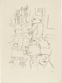 George Grosz. Dusk (D&auml;mmerung) from In the Shadows (Im Schatten). (1920/21, published 1921)
