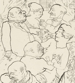 George Grosz. Dawn (Fr&uuml;h um 5 Uhr!) from In the Shadows (Im Schatten). (1920/21, published 1921)