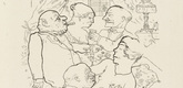 George Grosz. Dawn (Fr&uuml;h um 5 Uhr!) from In the Shadows (Im Schatten). (1920/21, published 1921)