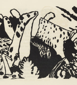 Vasily Kandinsky. Riding Path (Reiterweg) (plate, folio 24) from Kl&auml;nge (Sounds). (1913)