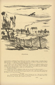 Franz Heckendorf. Aviation Training (Flieger&uuml;bung) (headpiece, p. 189) from the periodical Kriegszeit. K&uuml;nstlerflugbl&auml;tter, vol. 1, no. 47 (8 July 1915). 1915