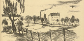 Franz Heckendorf. Aviation Training (Flieger&uuml;bung) (headpiece, p. 189) from the periodical Kriegszeit. K&uuml;nstlerflugbl&auml;tter, vol. 1, no. 47 (8 July 1915). 1915