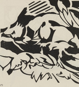 Moriz Melzer. Untitled (Abstract Landscape) (plate, number 7) from the periodical Der schwarze Turm, vol. 1, no. 6 (Dec 1919). 1919