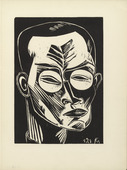 Conrad Felixm&uuml;ller. Self-Portrait (Selbstbildnis) (plate 24) from the illustrated book Deutsche Graphiker der Gegenwart (German Printmakers of Our Time). 1920 (print executed 1919)