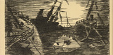 Carl Olof Petersen. England's Air and Submarine Fleet (Englands Luft- und Unterseeflotte) (plate, p. 194) from the periodical Kriegszeit. K&uuml;nstlerflugbl&auml;tter, vol. 1, no. 48 (18 July 1915). 1915