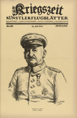 Valer von Ferenczy. Army Commander in the East. Excellency von Linsingen (Heerf&uuml;hrer im Osten. Exzellenz von Linsingen) (in-text plate, p. 195) from the periodical Kriegszeit. K&uuml;nstlerflugbl&auml;tter, vol. 1, no. 49 (28 July 1915). 1915