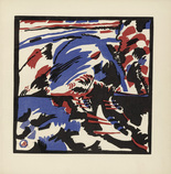 Vasily Kandinsky. Boat Trip (Kahnfahrt) (plate, folio 28) from Kl&auml;nge (Sounds). (1913)