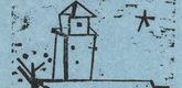 Lyonel Feininger. Church with Houses, Tree and Star, Deep (Kirche mit H&auml;usern, Baum und Stern, Deep). (1933)
