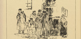 Ludwig Danziger. Behind the Lines in Poland (Hinter der Front in Polen) (plate, p. 196) from the periodical Kriegszeit. K&uuml;nstlerflugbl&auml;tter, vol. 1, no. 49 (28 July 1915). 1915
