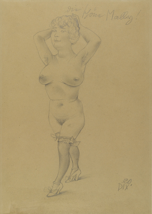 Otto Dix. Beautiful Mally (Die sch&ouml;ne Mally). 1920
