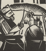 Josef Achmann. The Citizen (Der B&uuml;rger) (plate, number 3) from the periodical Der schwarze Turm, vol. 1, no. 7 (Feb 1920). 1920