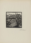 Josef Achmann. Bridges (Br&uuml;cken) (plate, number 5) from the periodical Der schwarze Turm, vol. 1, no. 7 (Feb 1920). 1920