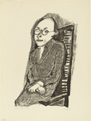 Otto Dix. Portrait of Dr. L&ouml;ffler, Seated I (Upright) (Bildnis Dr. L&ouml;ffler, sitzend I [aufrecht]). 1949