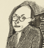 Otto Dix. Portrait of Dr. L&ouml;ffler, Seated I (Upright) (Bildnis Dr. L&ouml;ffler, sitzend I [aufrecht]). 1949