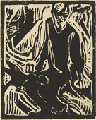 Christian Rohlfs. Elijah in the Wilderness (Elias in der W&uuml;ste). (c. 1912)