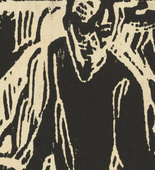 Christian Rohlfs. Elijah in the Wilderness (Elias in der W&uuml;ste). (c. 1912)