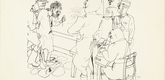 George Grosz. That'll Learn'em (Das wird ihm auf die Spr&uuml;nge helfen) from the portfolio Interregnum. (1935, published 1936)