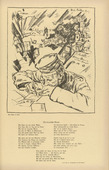 Erich B&uuml;ttner. Poet in the Fields (Der Dichter im Felde) (headpiece, p. 201) from the periodical Kriegszeit. K&uuml;nstlerflugbl&auml;tter, vol. 1, no. 50 (5 Aug 1915). 1915